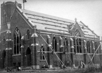 The Luther Memorial Church being built
