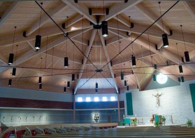 Interior of The Ss. John and Paul Catholic Church after Breiholz Construction restoration project