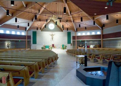 Interior of Ss. John and Paul Catholic Church after Breiholz Construction restoration project